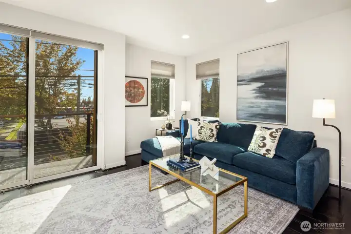 Great room/Living room with views to the south