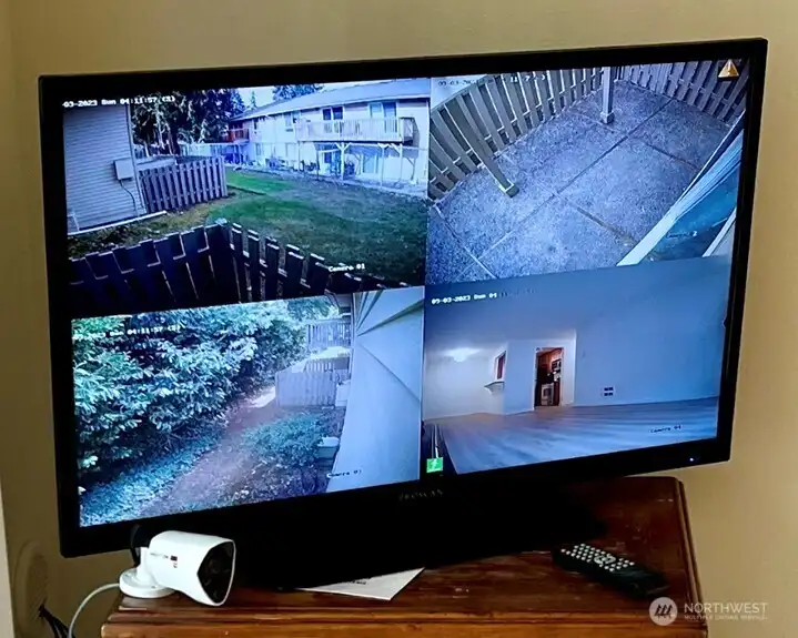Security Vision & cameras stay with unit