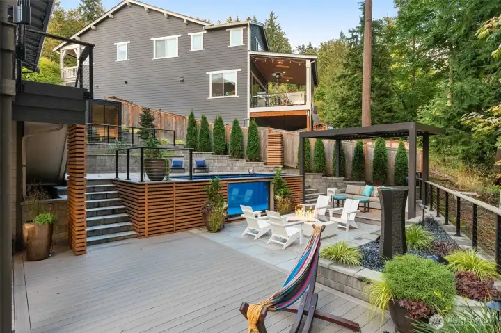 Full back yard remodel by Masterdecks