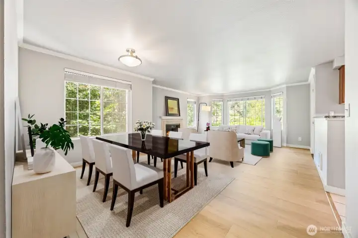 You'll love the privacy that this rare end unit on Juanita affords.