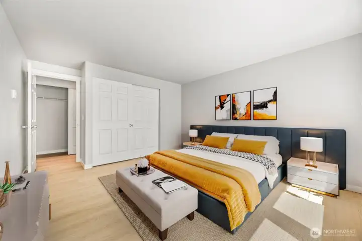 Primary Bedroom with a different view