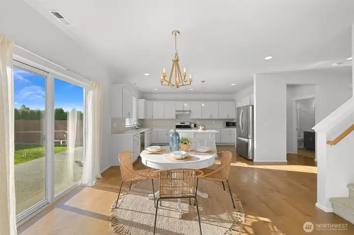 Dining in great room