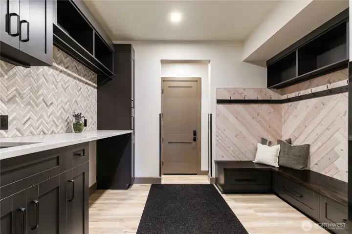 Oversized mudroom/laundry