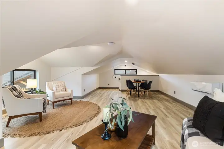 Above garage, bonus flex room