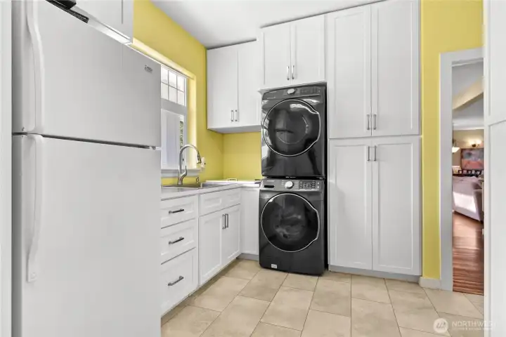 Laundry Area & secondary Fridge