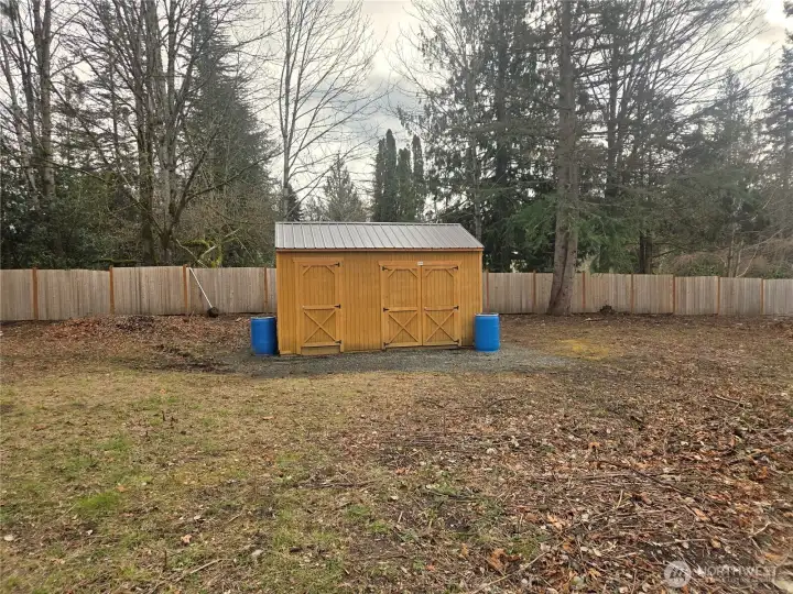 Storage shed located in the northeast area of the property.
