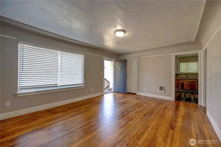 Bright living room view