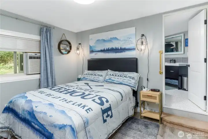 Lake views from dining area