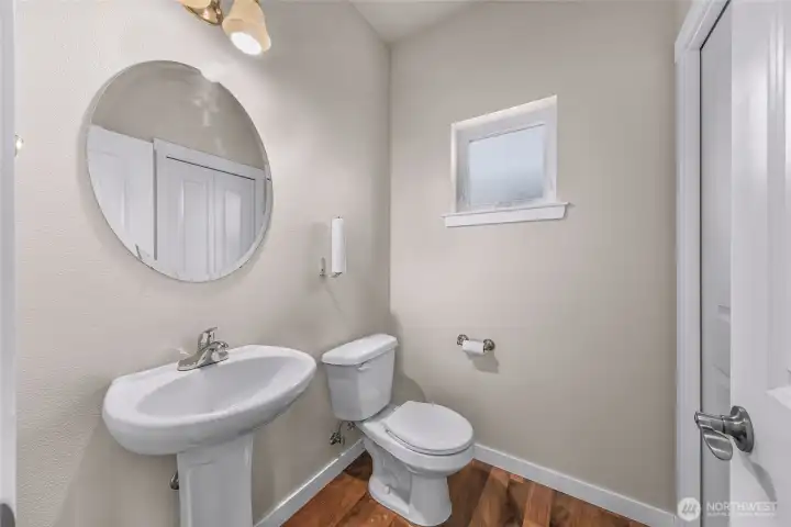 Half bath on first floor