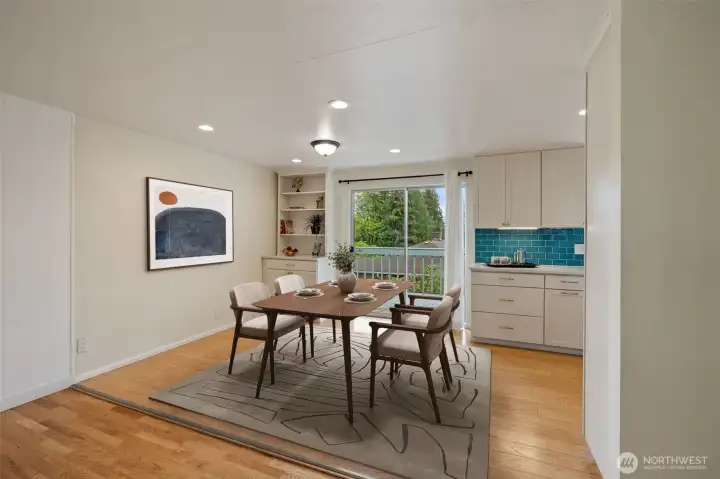 Kitchen with eating area-Virtual Staging