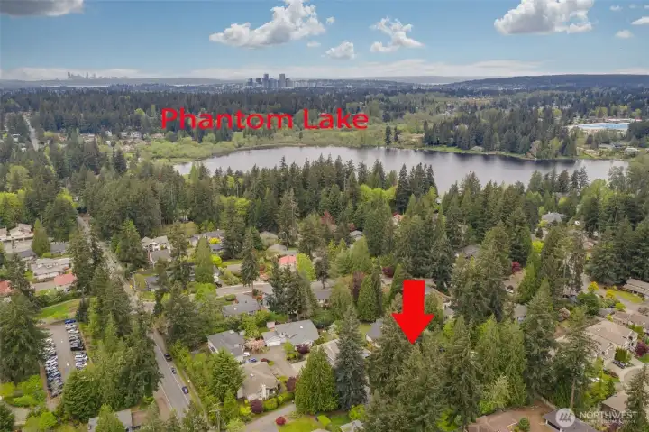 Phantom Lake off to the North from property