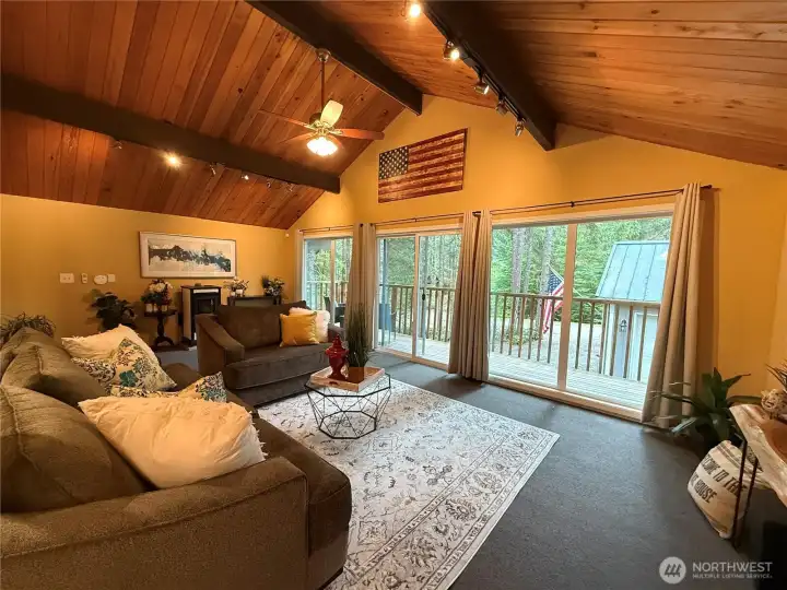 Beautiful view and tons of natural lighting.