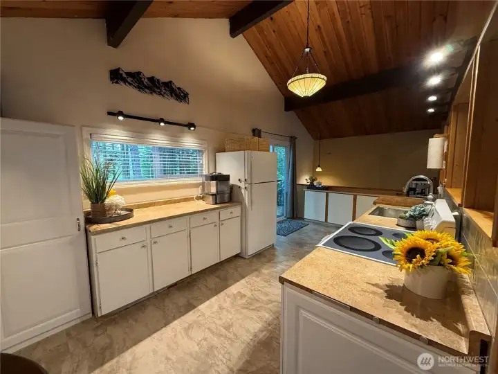Tons of counter space and storage.
