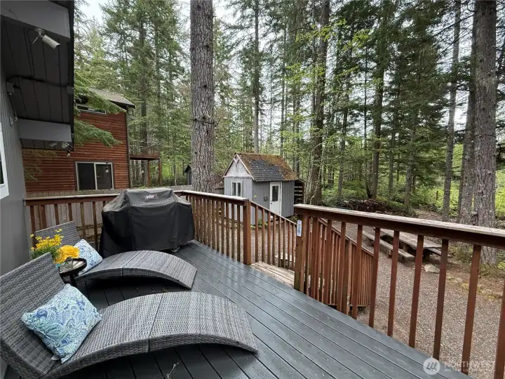 Large back deck perfect for entertaining!
