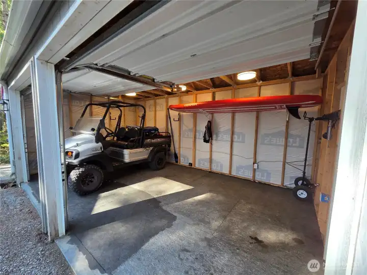 Tons of storage with room for ATVs, golf carts, and /or water toys!