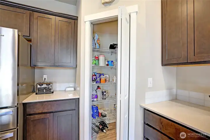 Enjoy pantry storage