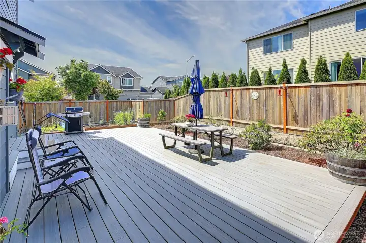 Backyard deck