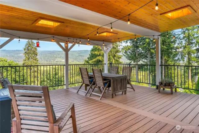 The huge, newer Trex deck is an outdoor living area where you can take in the views and peaceful ambiance.