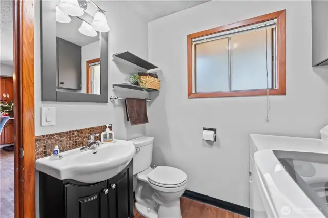 1/2 Bathroom & Laundry room