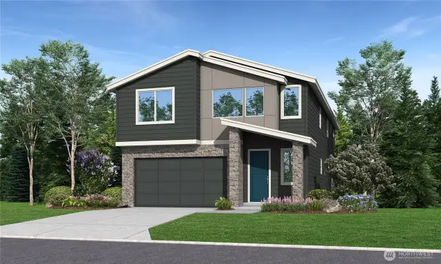 Plans & elevations are artist renderings only; may not accurately represent the actual condition of a home as constructed.  May contain options, colors, or features which are not standard.