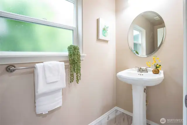 Powder Bath on Main Floor.