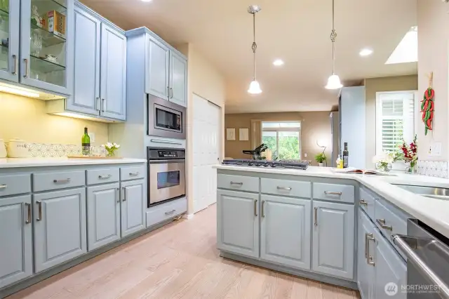 Kitchen with new Stone Counters & Updated Cabinets!