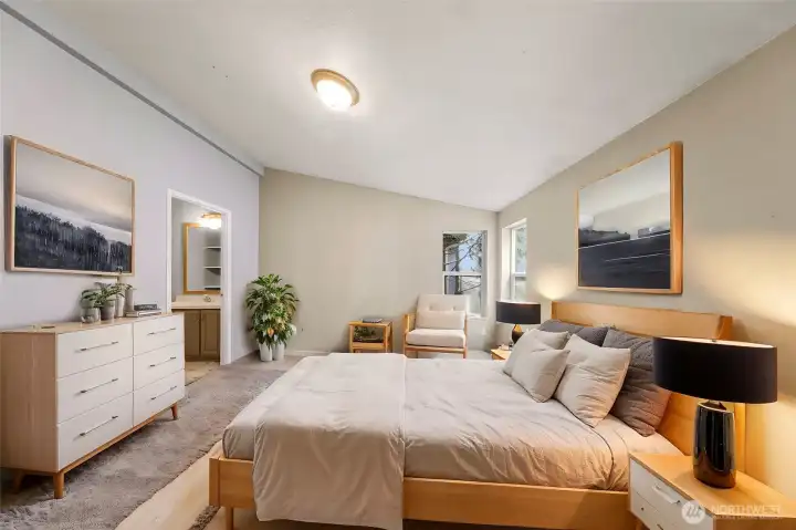 Virtually Staged Primary  Bedroom