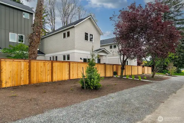 Fenced yard