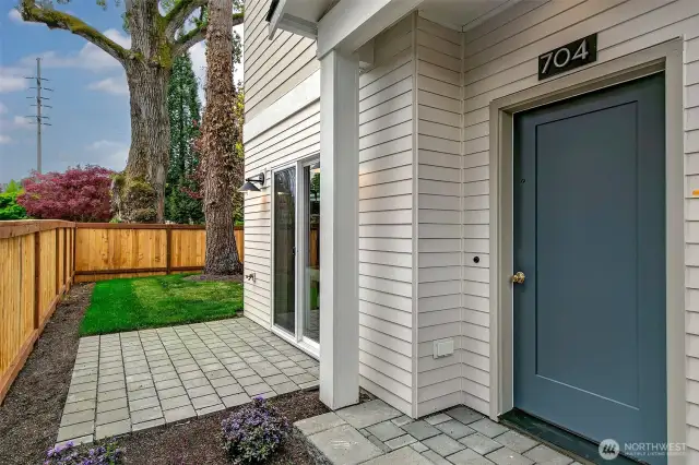 Sliding glass door to patio