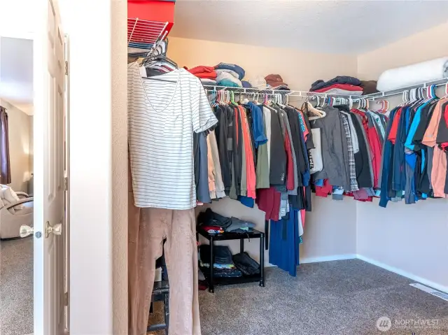 Primary closet