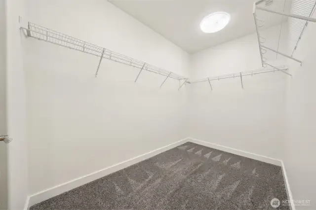 Walk in closet in primary