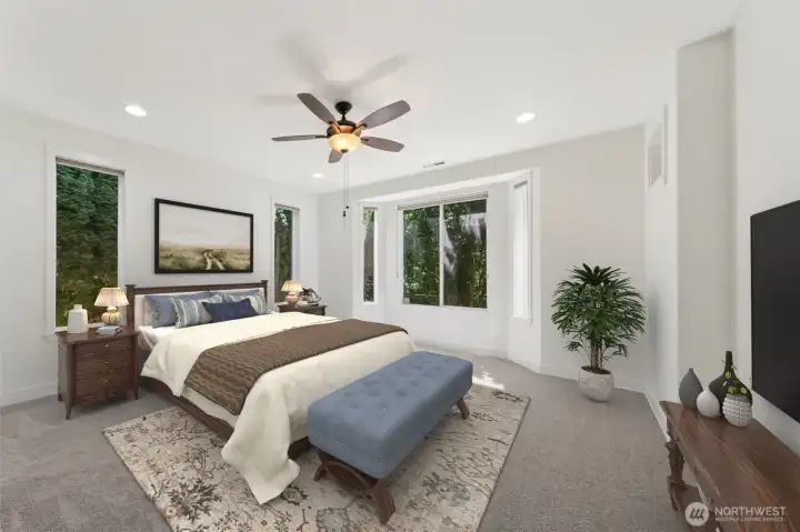 Primary Suite - Virtually Staged