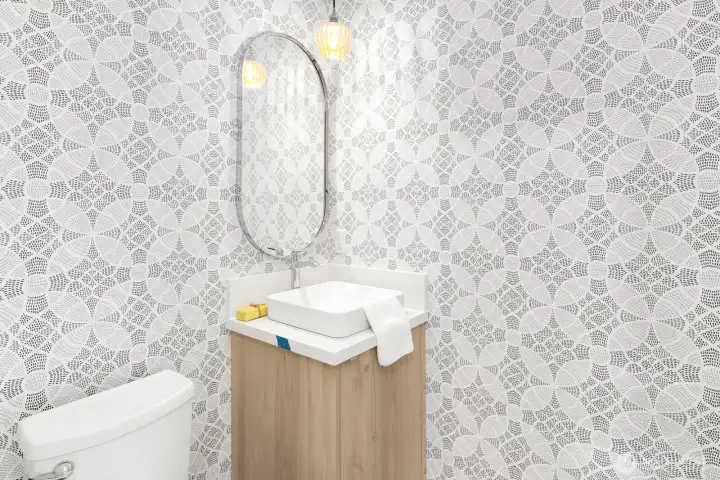 There's a powder room on the main floor!