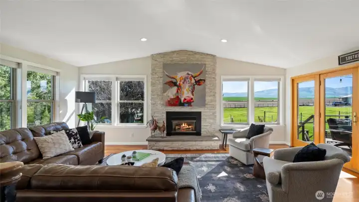 Walls of windows bring technicolor views in all directions and tons of natural light.