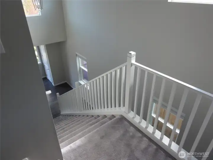 Open staircase to main floor.