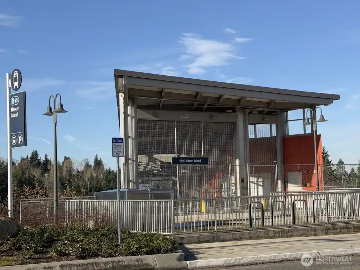 Coming soon, just a few blocks - Mercer Island Light Rail Station