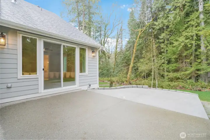 Brand new concrete pad for hot tub.  Electricity ran ready to go