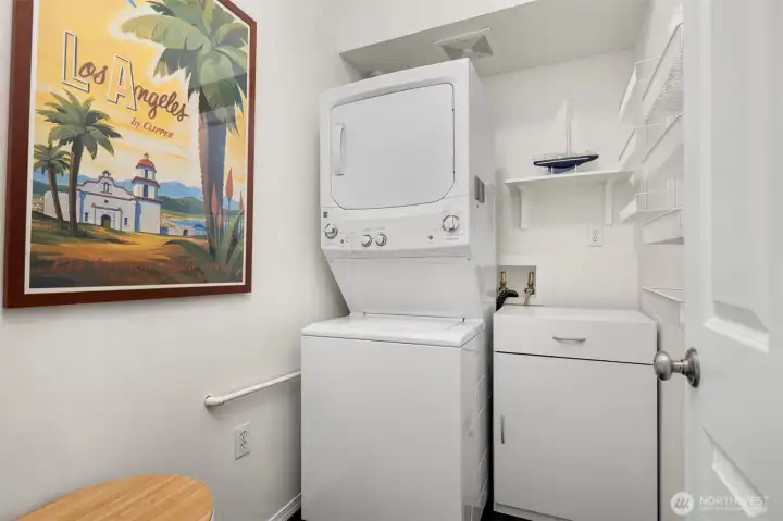 Spacious in-unit laundry room