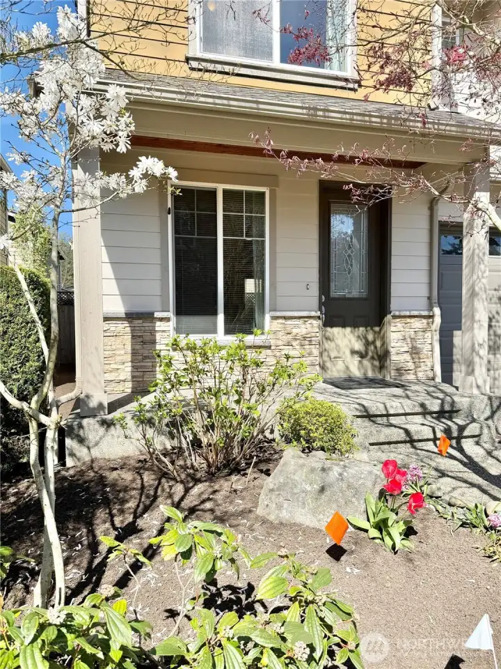 Front with covered porch