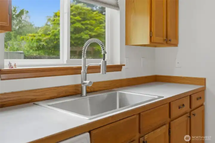 Bright kitchen for prepping your favorite meals
