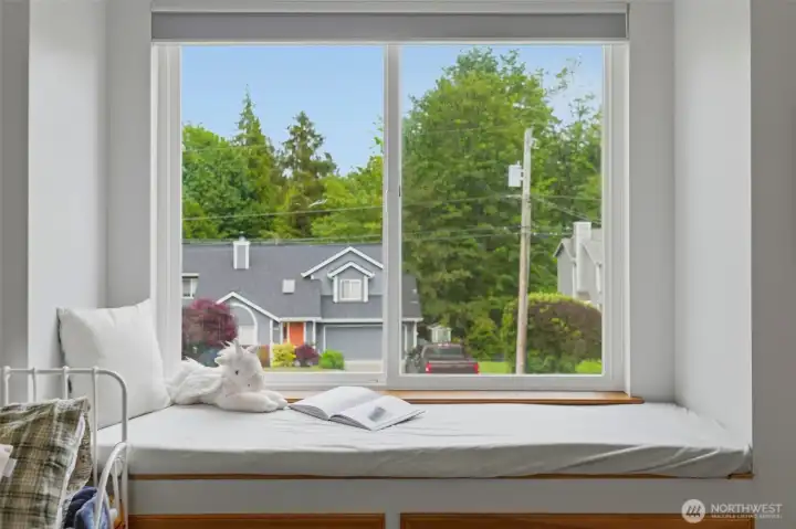 Sweet window spot in the largest bedroom.