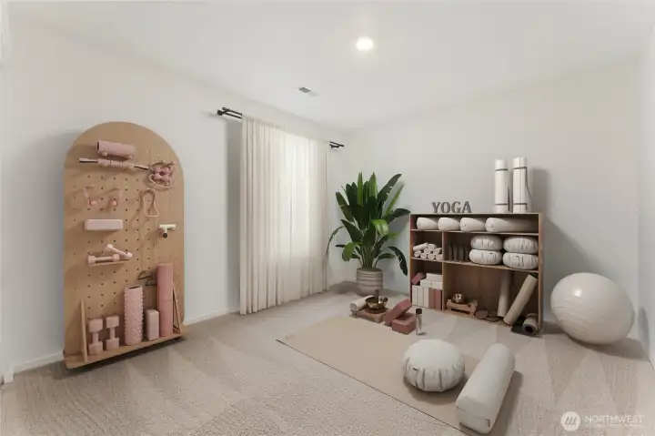 Large downstairs bedroom. Virtually Staged. For representational purposes ONLY. Elevation, Location, and Colors WILL vary. Large downstairs bedroom. Virtually Staged. For representational purposes ONLY. Elevation, Location, and Colors WILL vary.