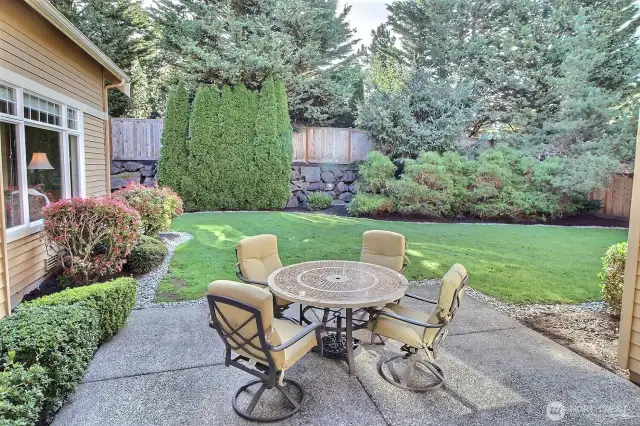 Entertain in your private back yard.