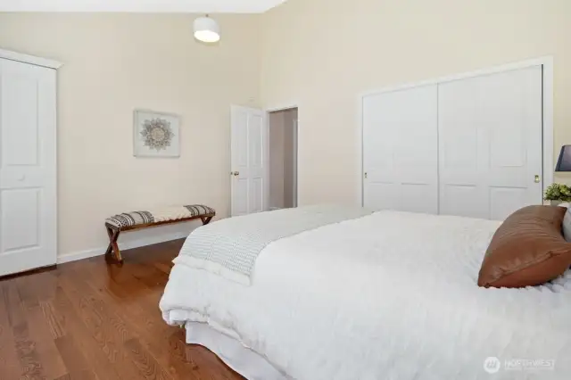 Primary bedroom is both large horizontally AND vertically