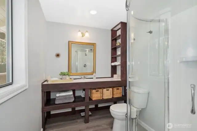 Primary bath features two sinks