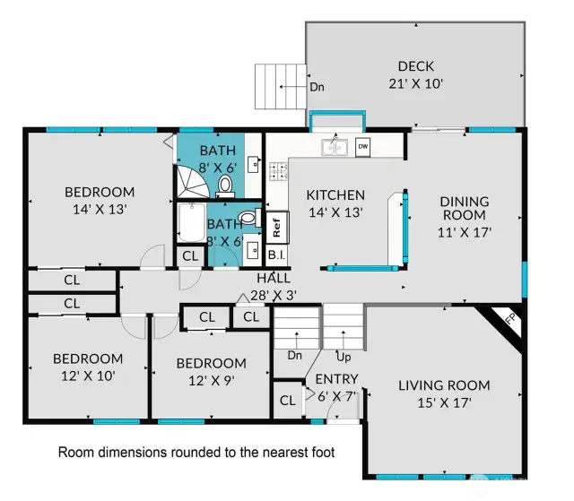 Floor plan - upper level