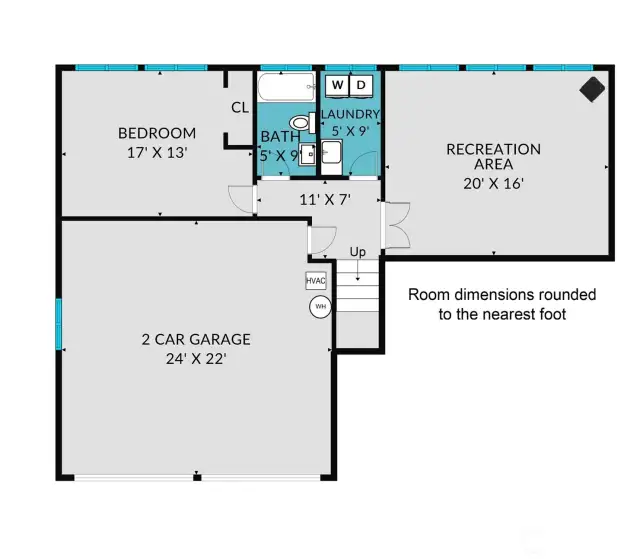 Floor plan - lower level