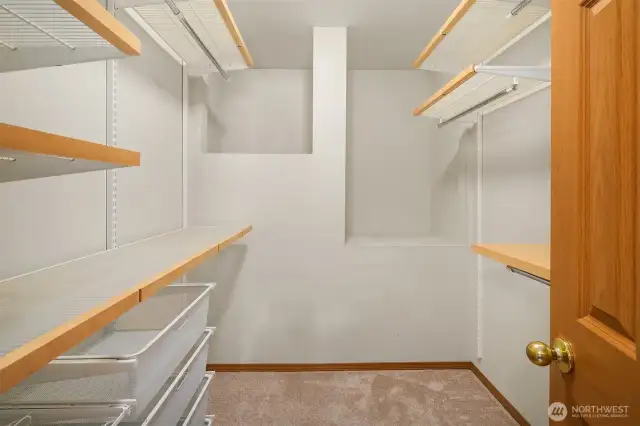 Primary bedroom has a walk-in closet.