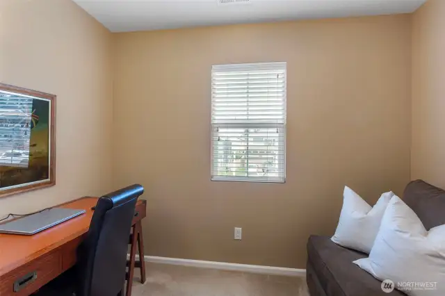 Designated office area up stairs