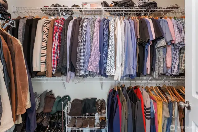 Large walk in closet in primary
